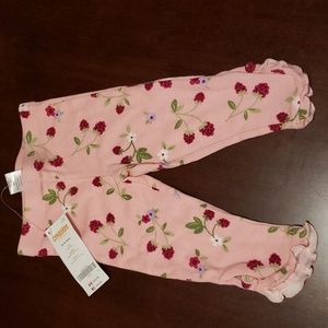 Gymboree baby girl size 6-12 mos. Raspberry print Leggings. NWT
